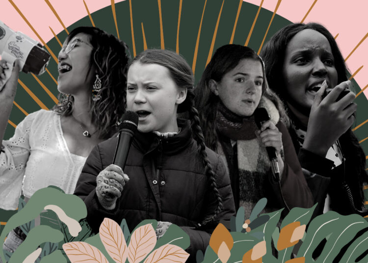 Four young female climate activists warn of ‘code red for earth’ in ...